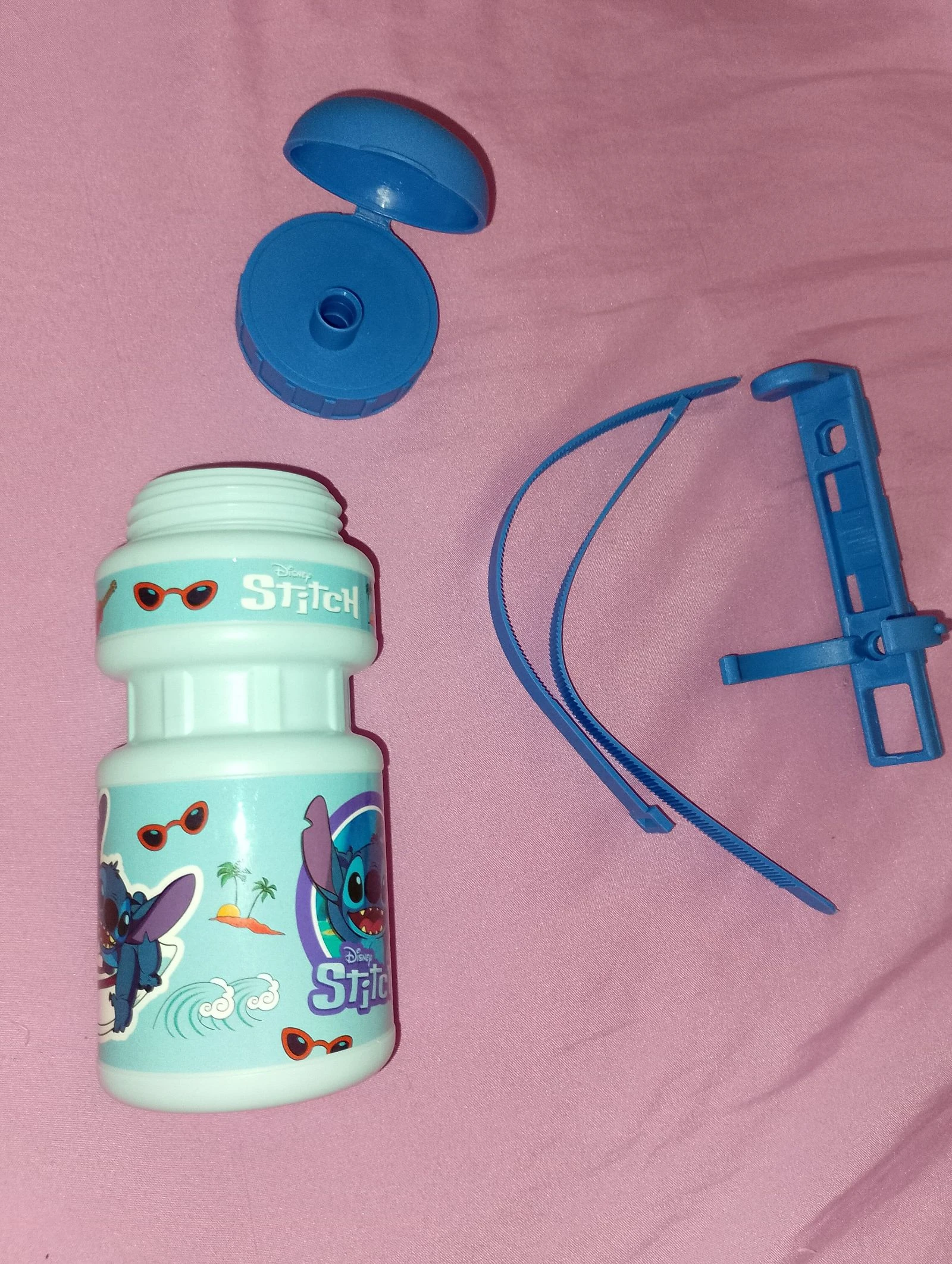Gourde Disney Stitch avec support pour vélo neuf